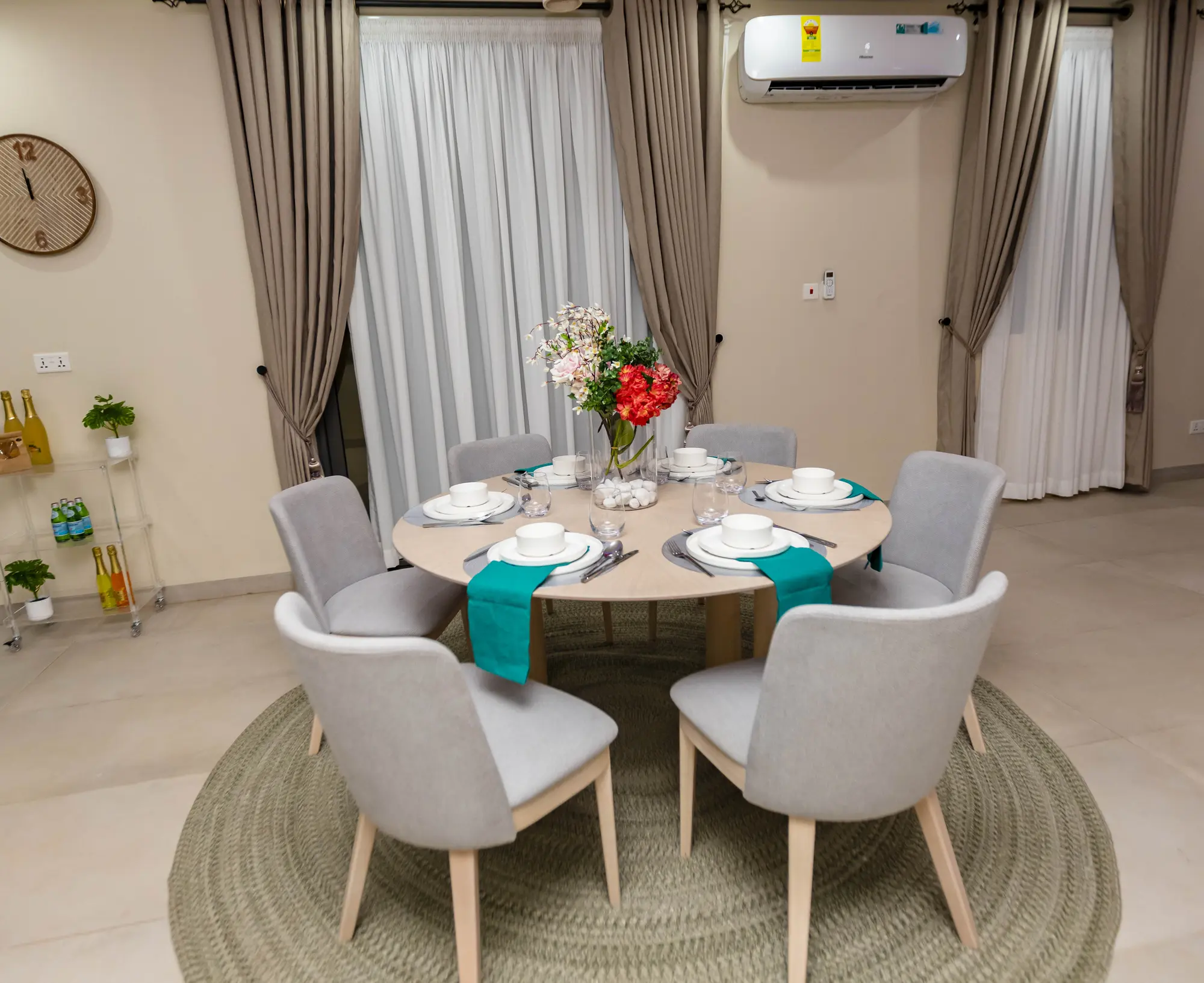 Actual completed Phase 1 dining room
