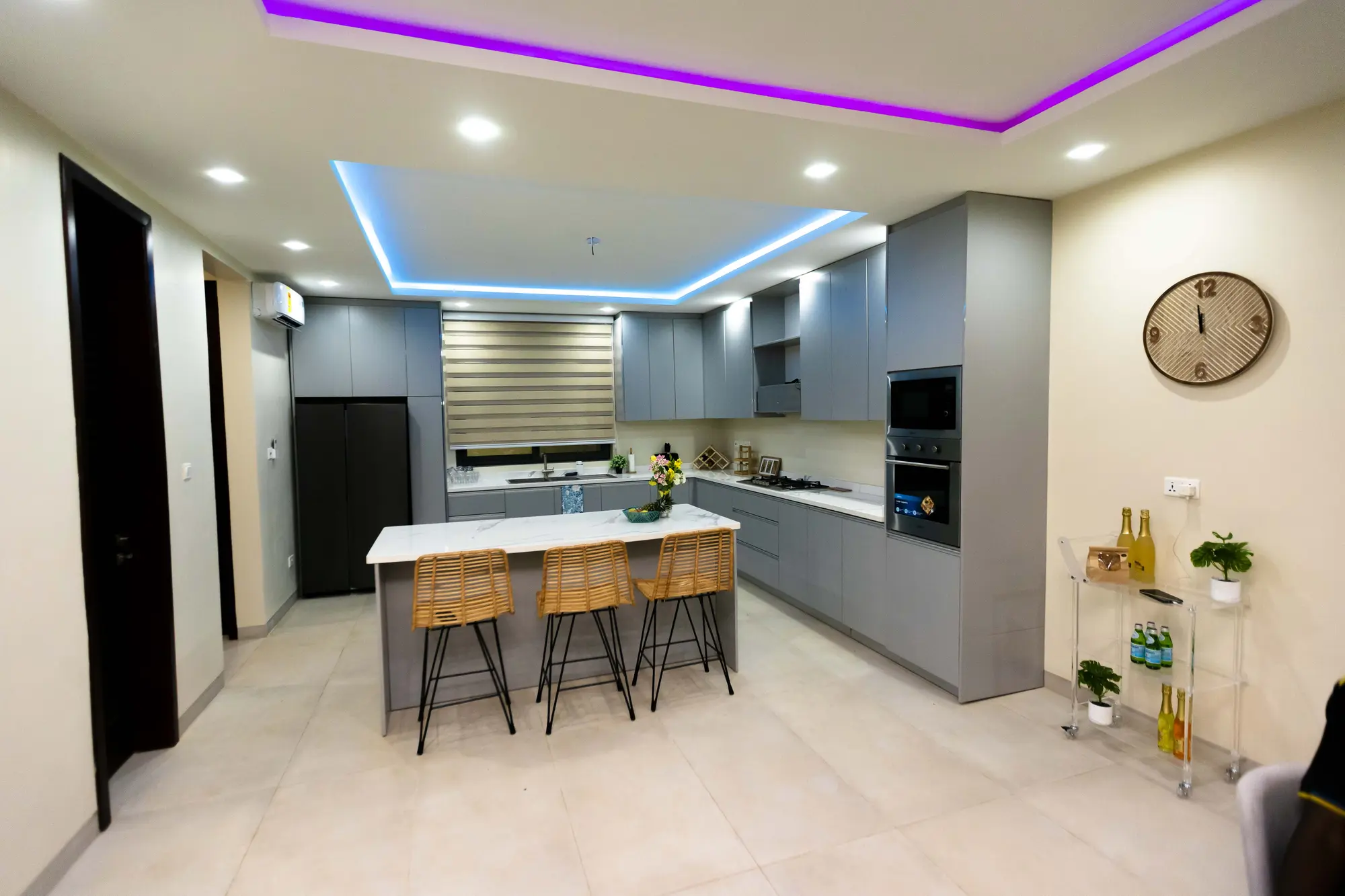 Actual completed Phase 1 open-plan kitchen